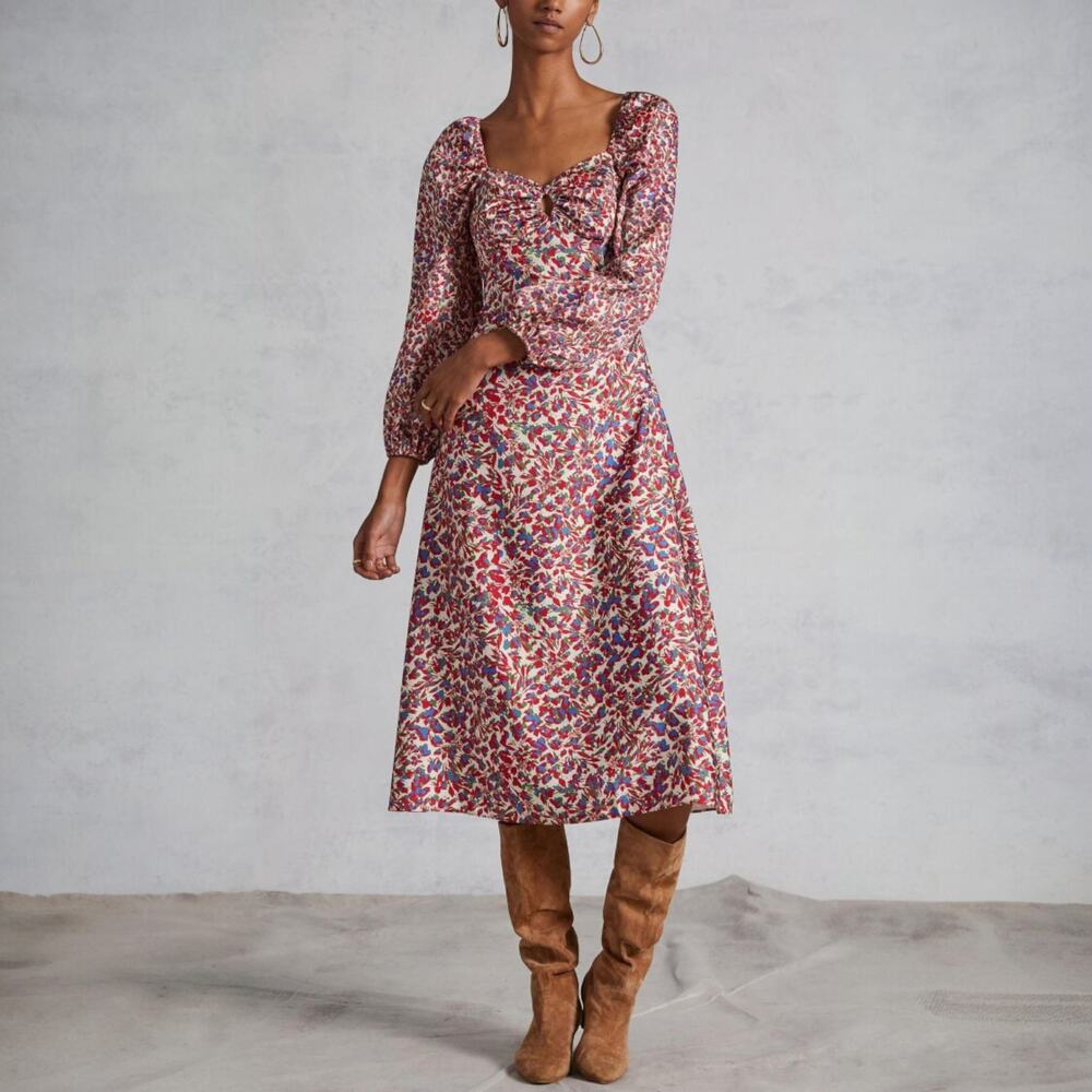Anthropologie x Sachin + Babi Floral Midi Dress Size 4 NWT